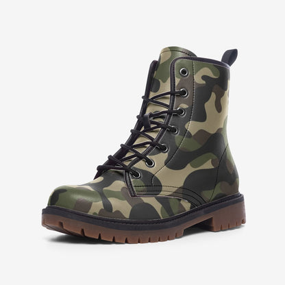 Classic Brown Camo Boots | Lightweight Leather