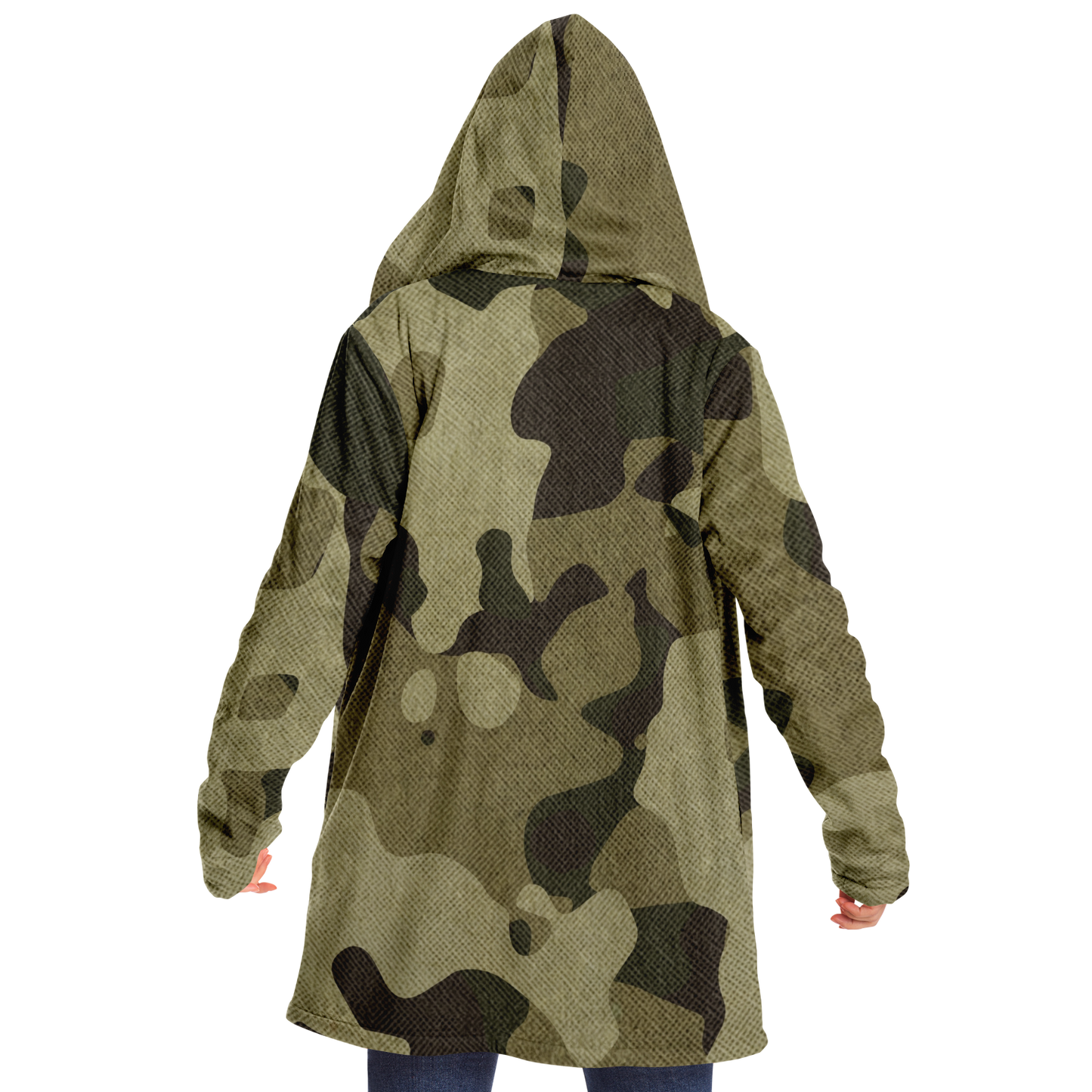 Camo Cloak | Green Fabric Camouflage | Microfleece