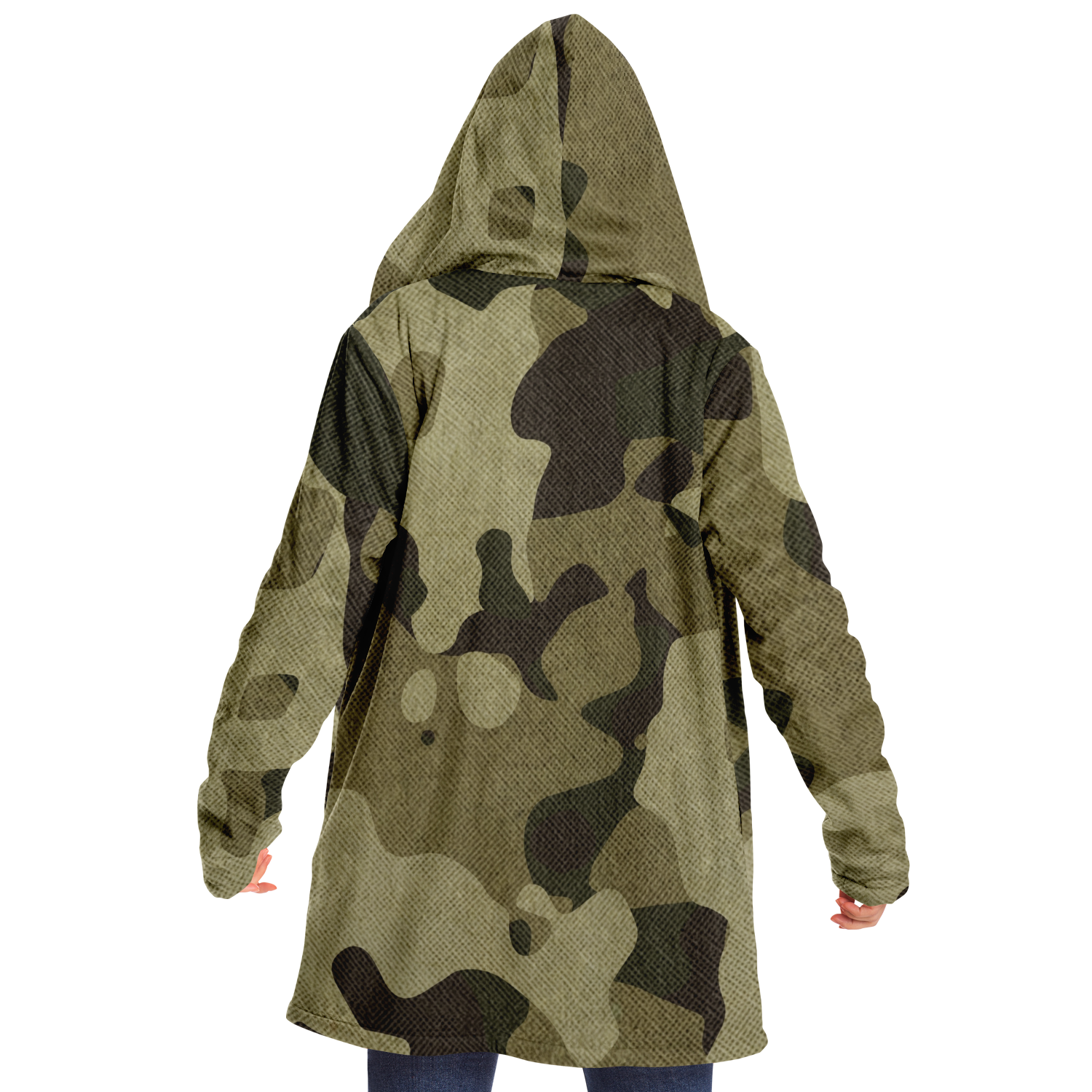 Camo Cloak | Green Fabric Camouflage | Microfleece