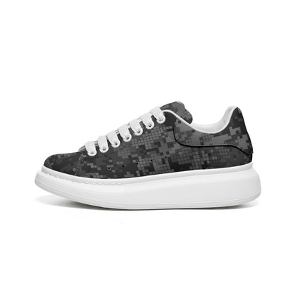 Oversized McQueen Sneakers | Digital Monochrome Dark Gray