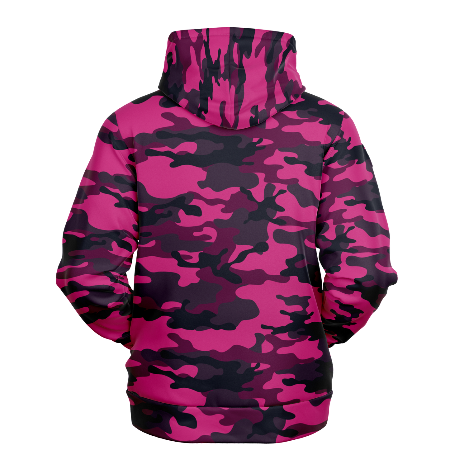 Pink Camo Hoodie | Onyx & Deep Blue Mixed Camouflage