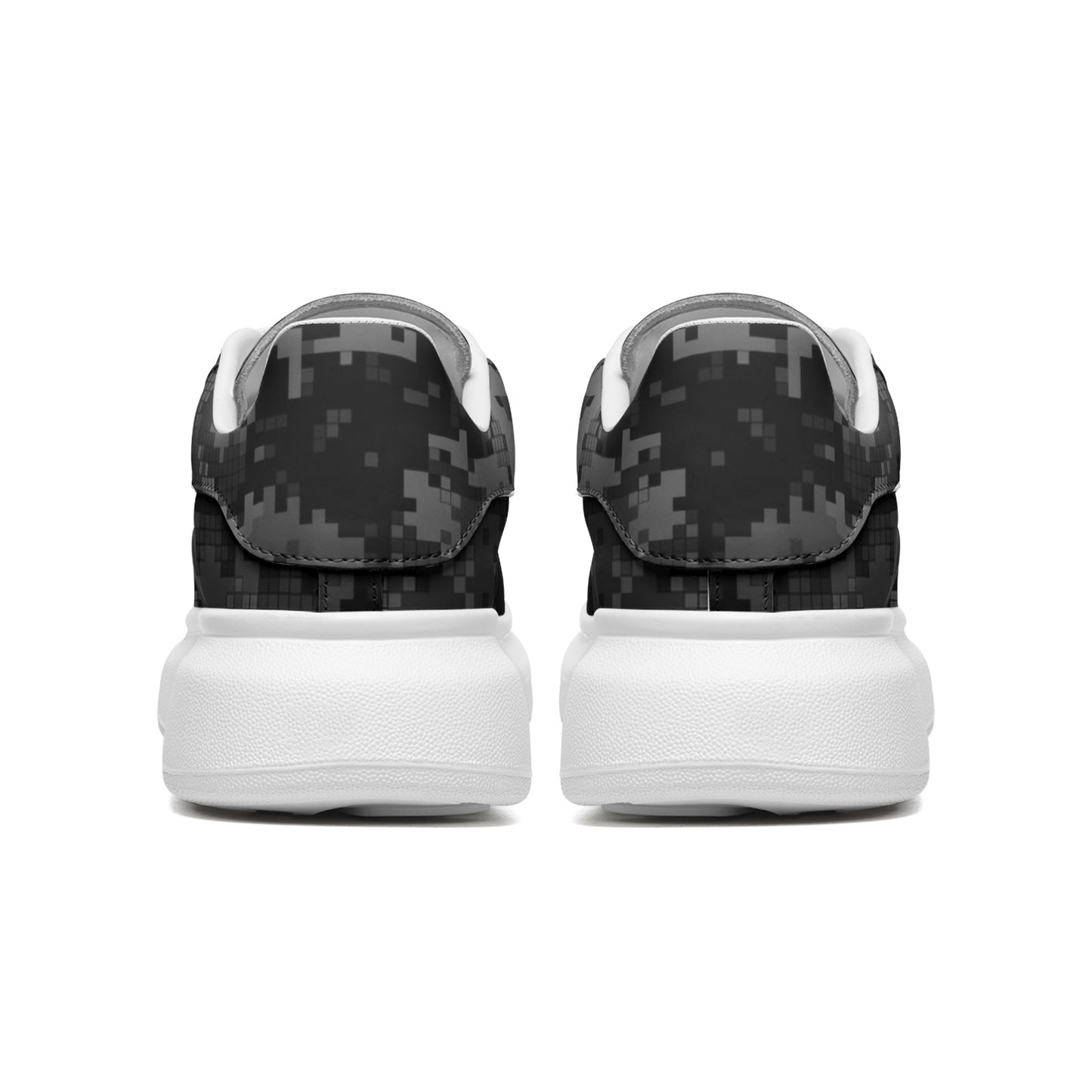 Oversized McQueen Sneakers | Digital Monochrome Dark Gray