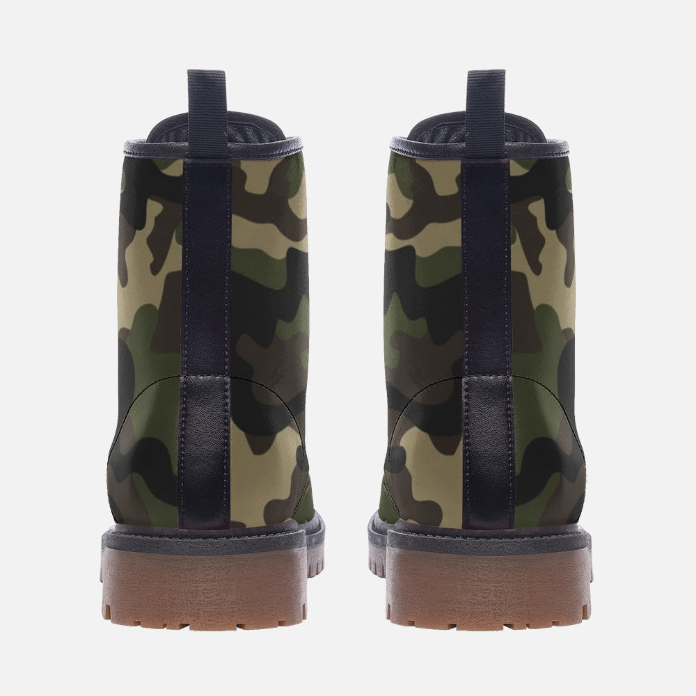 Classic Brown Camo Boots | Lightweight Leather