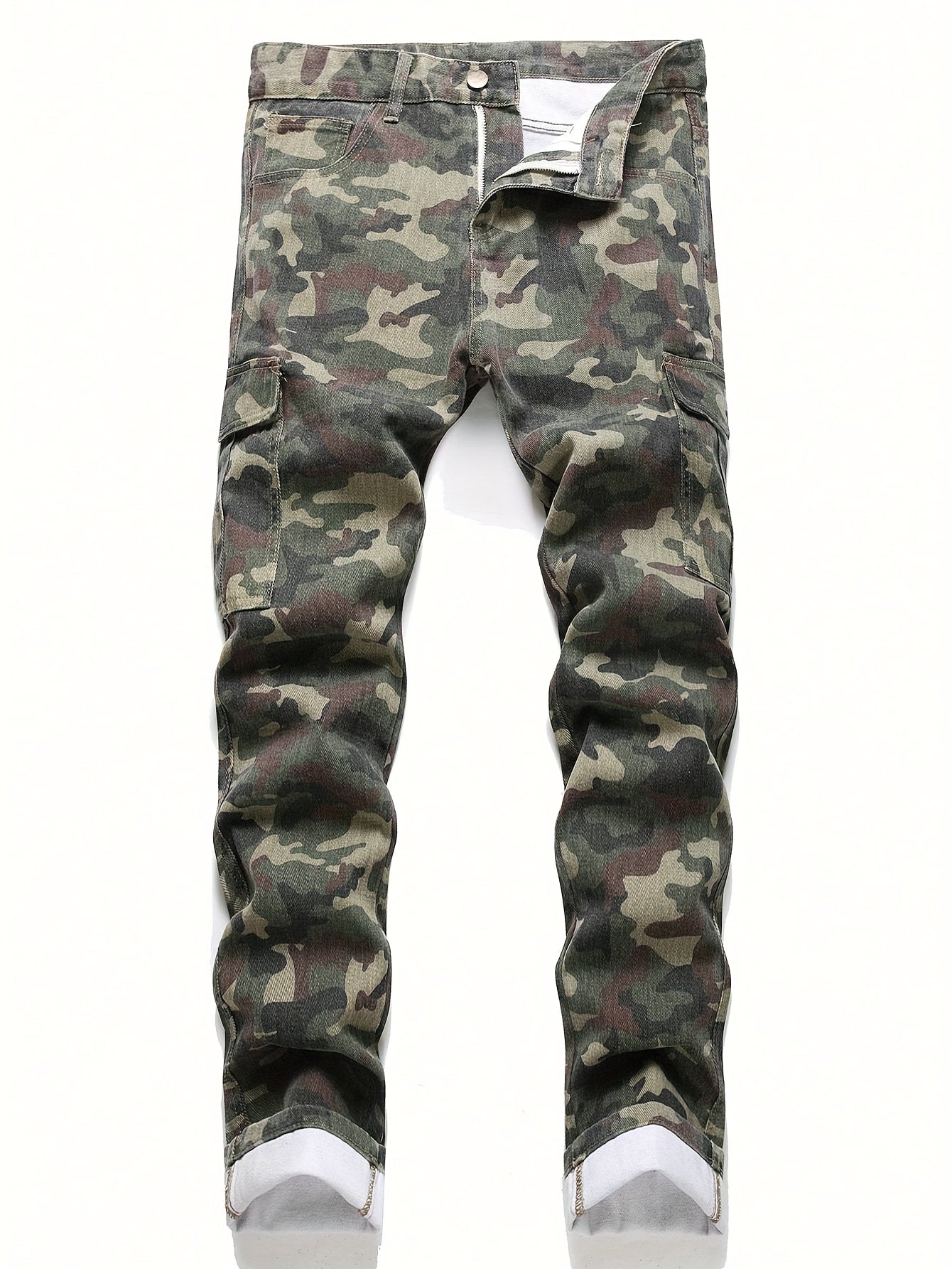 Men's Camouflage Denim Jeans | Non-Stretch Twill Weave