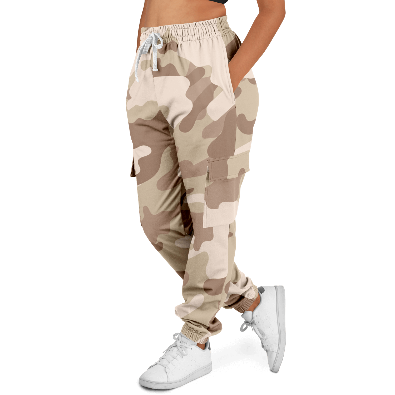 Camo Cargo Pants | Unisex | Brown Desert Camouflage