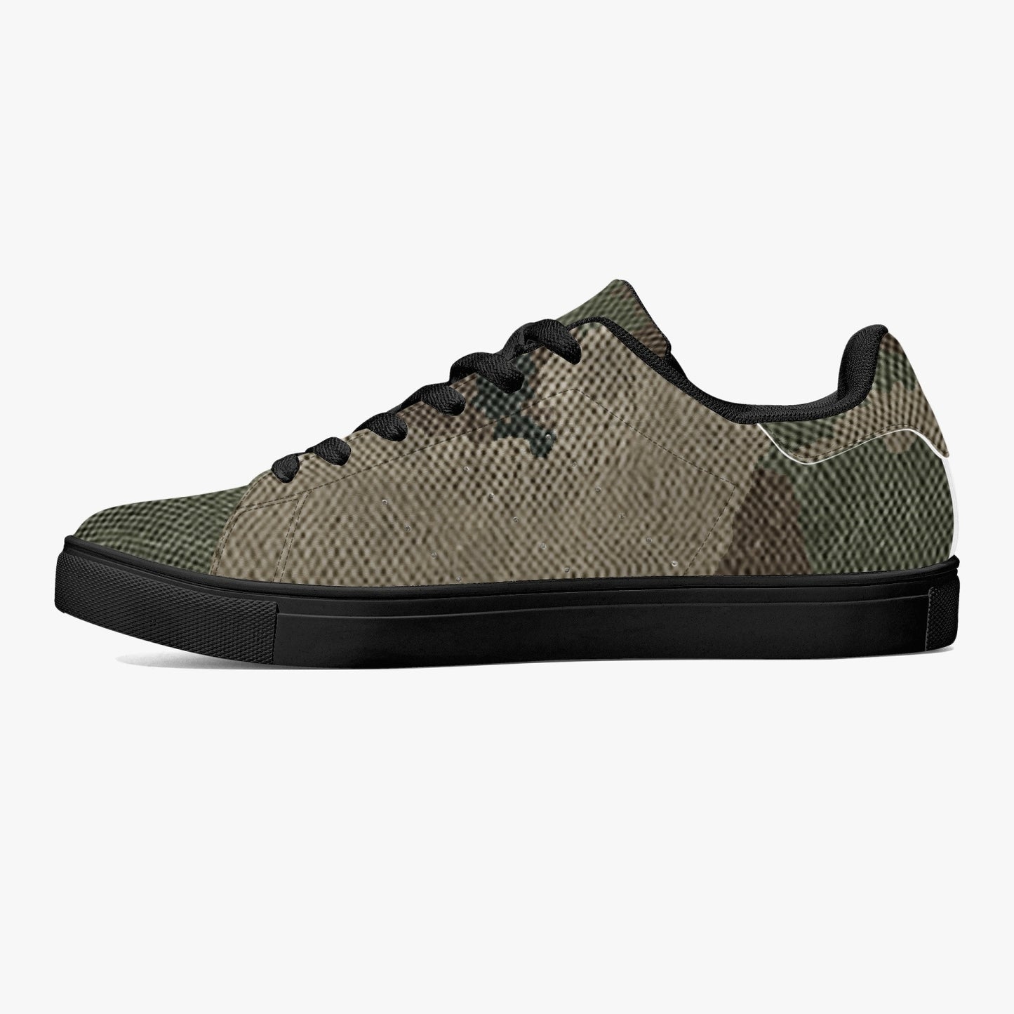 Camo Sneakers | Classic Low-Top Leather | Dirty Brown