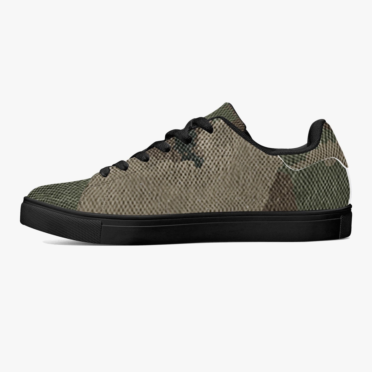 Camo Sneakers | Classic Low-Top Leather | Dirty Brown