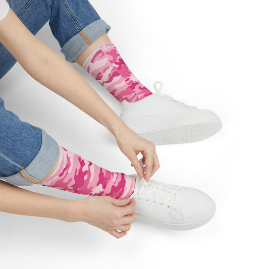 Camo Socks | Lavender Pink | Sublimation Crew