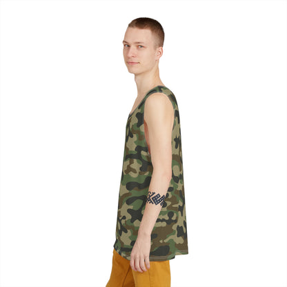 Men's Camo Tank Top | Military Brown | Loose Fit