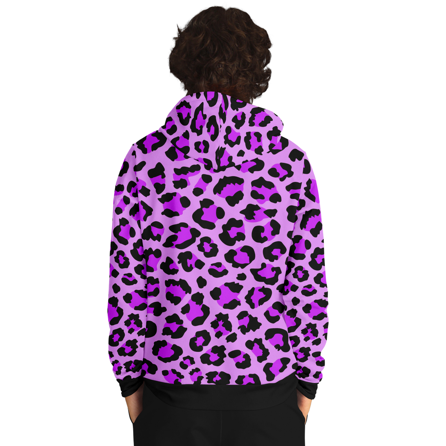 Leopard Hoodie | Purple, Blue and Black