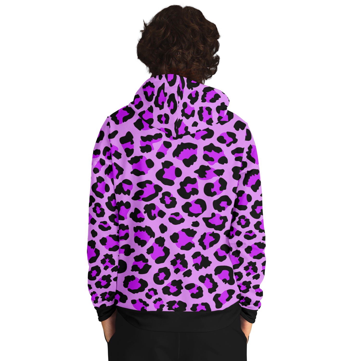 Leopard Hoodie | Purple, Blue and Black