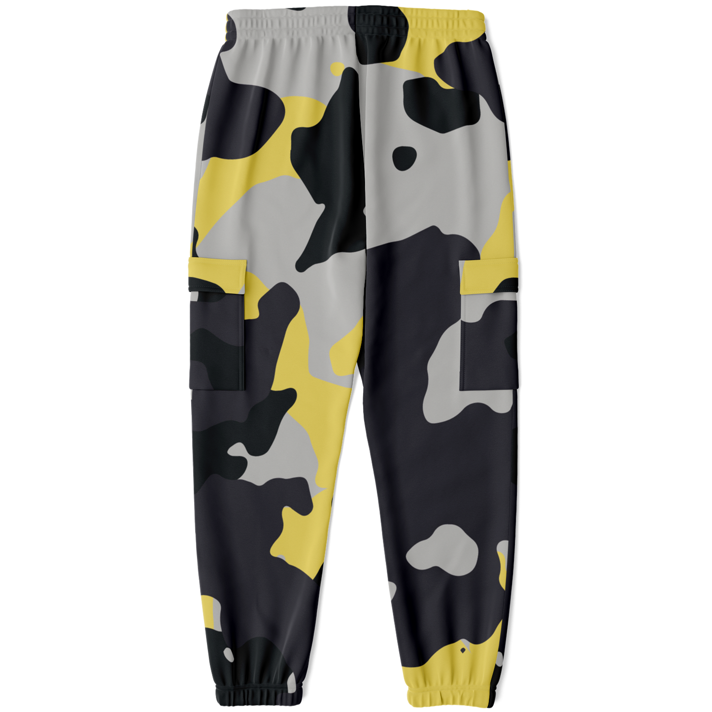 Camo Cargo Pants | Unisex | Yellow, Black & Silver Camouflage