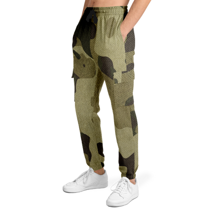 Camo Cargo Pants | Unisex | Green Fabric Camouflage