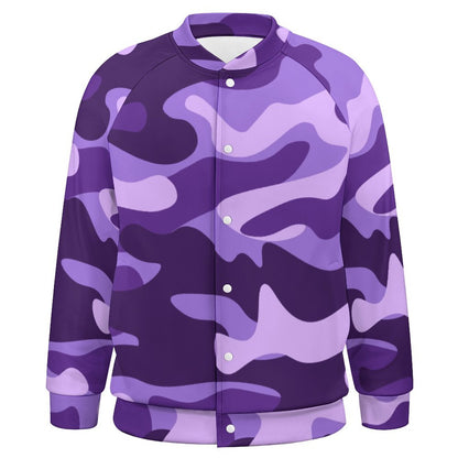 Men's Camo Jacket | Purple Purple, Blue & Mauve Camouflage