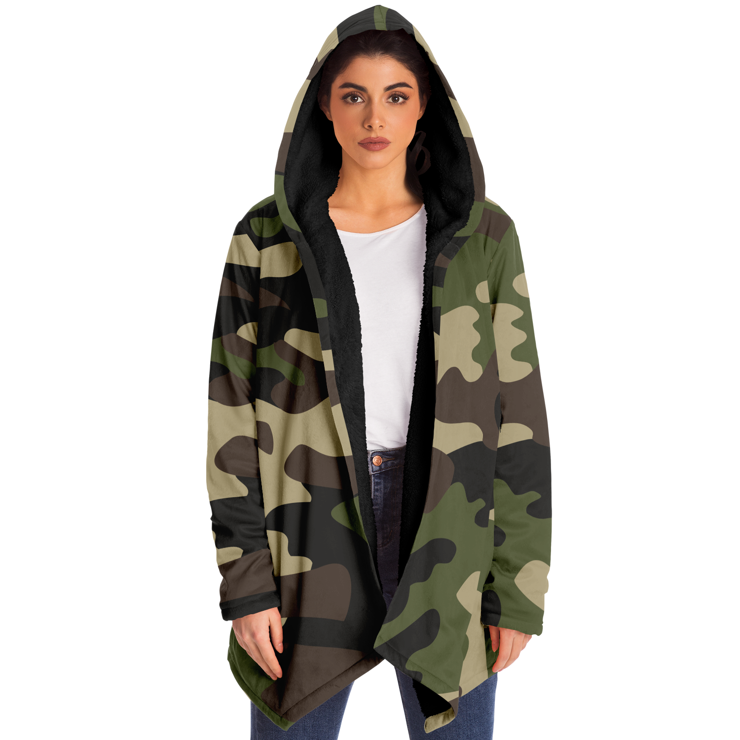 Camo Cloak | Classic Green Camouflage | Microfleece