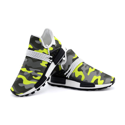 Lightweight Camo Sneakers | Yellow, Black, and Gray