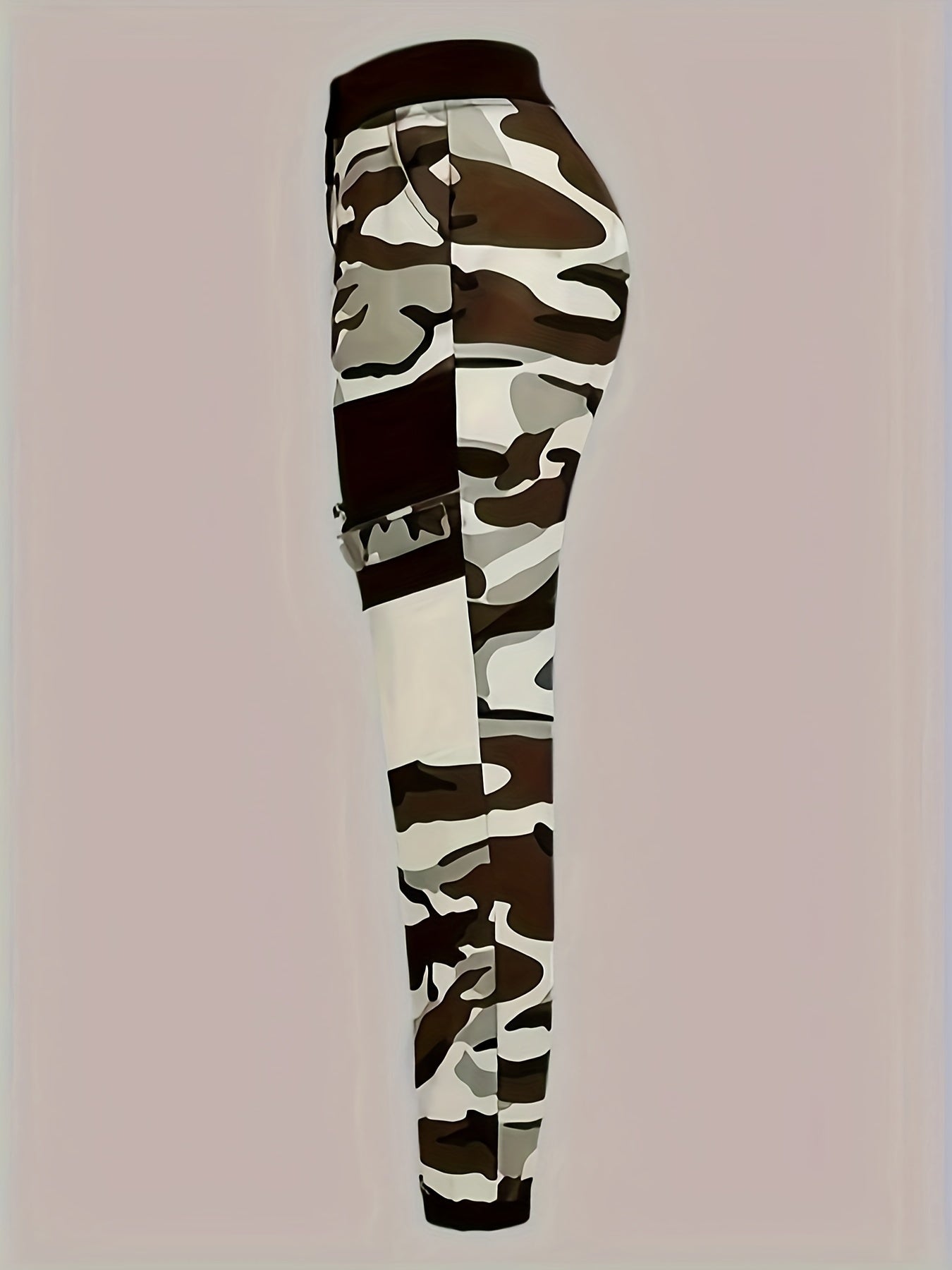 Women's High-Waisted Camo Stretchy Jeans | Casual Style