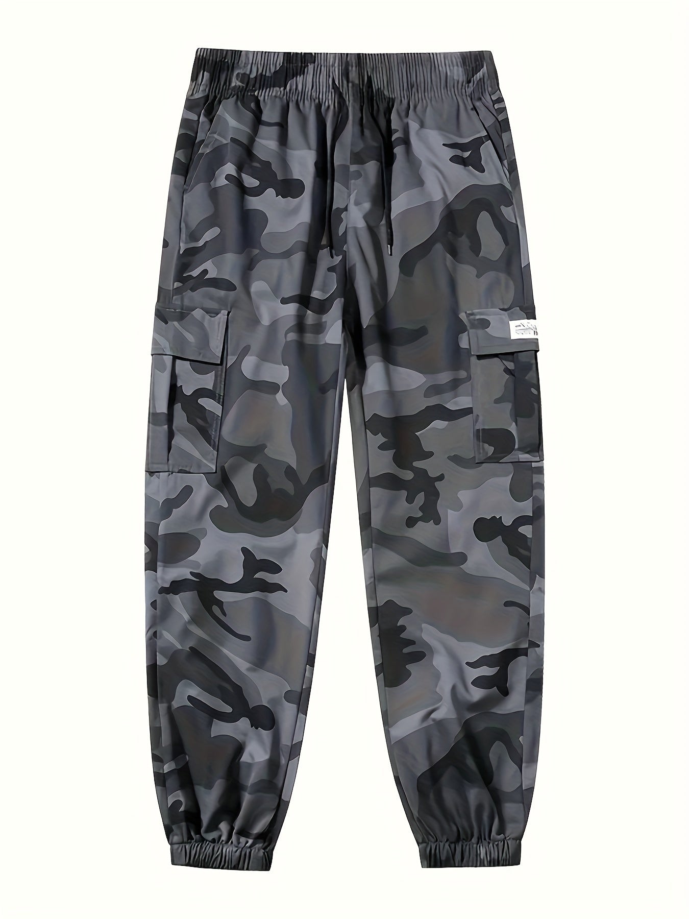 Cropped Camo Cargo Pants For Men