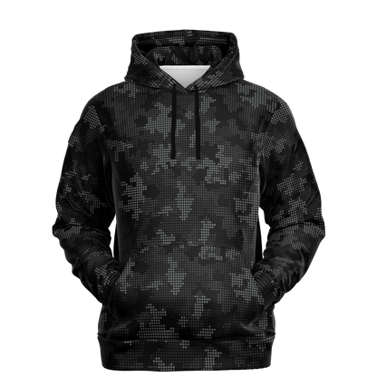 Black Camo Hoodie | Stylish Pixel Camouflage