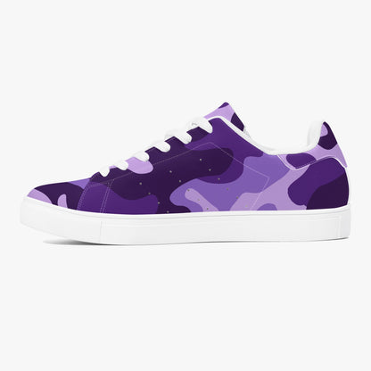 Camo Sneakers | Classic Low-Top | Purple, Blue, & Mauve