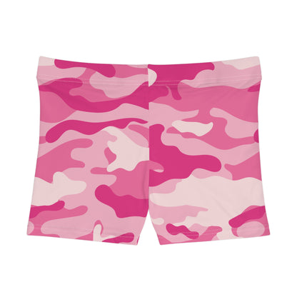 Women's Camo Shorts | Tight Fit | Lavender Pink Camouflage