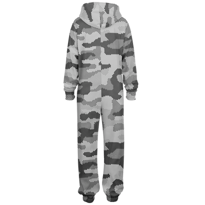 Camo Onesie | Digital Gray Camouflage