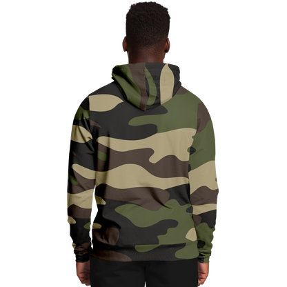 Camo Hoodie | Classic Green Camouflage Pullover