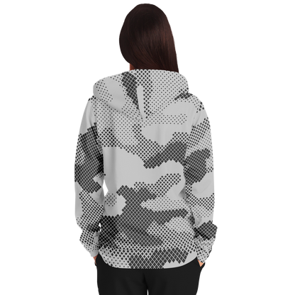 Zip-Up Hoodie | Digital Gray Camouflage