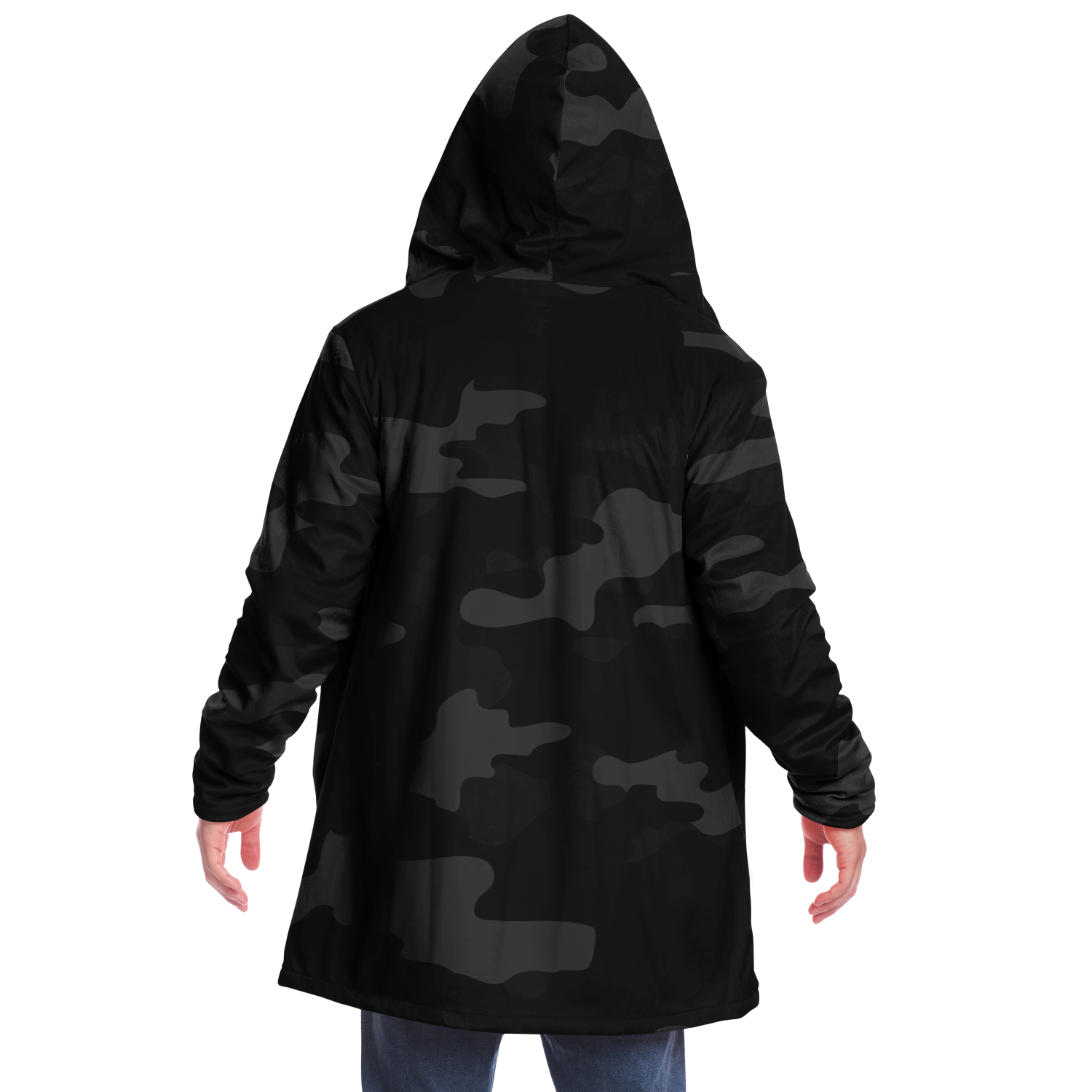 Camo Cloak | Black Camouflage | Microfleece