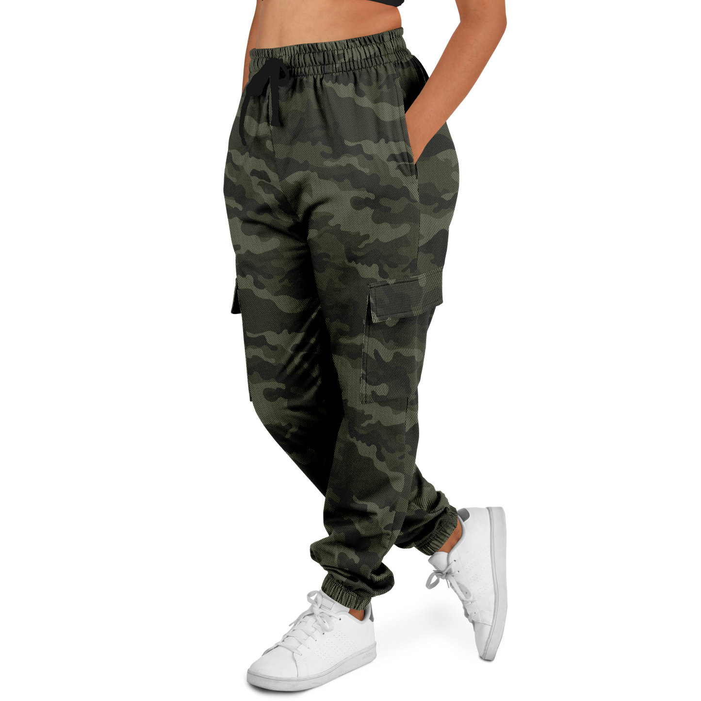 Military Green Camo Cargo Pants | Unisex