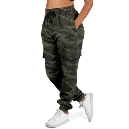 Military Green Camo Cargo Pants | Unisex