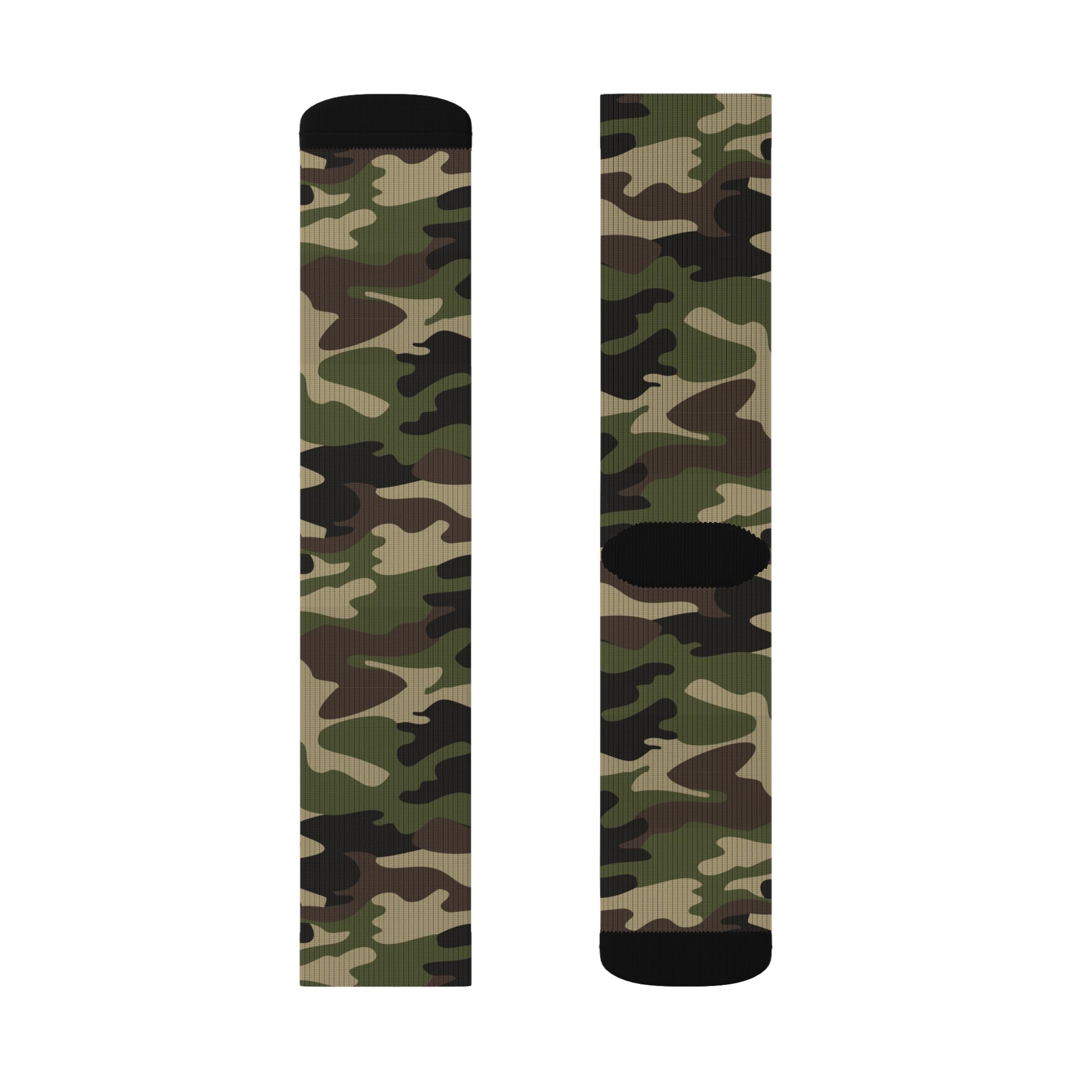 Camo Socks | Classic Green Camouflage