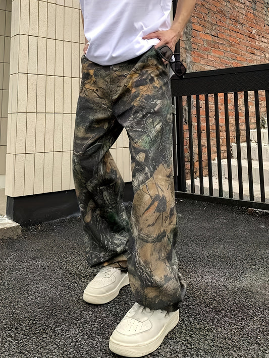 Men's Camo Printed Denim Jeans | Denim Jeans, Cotton Blend