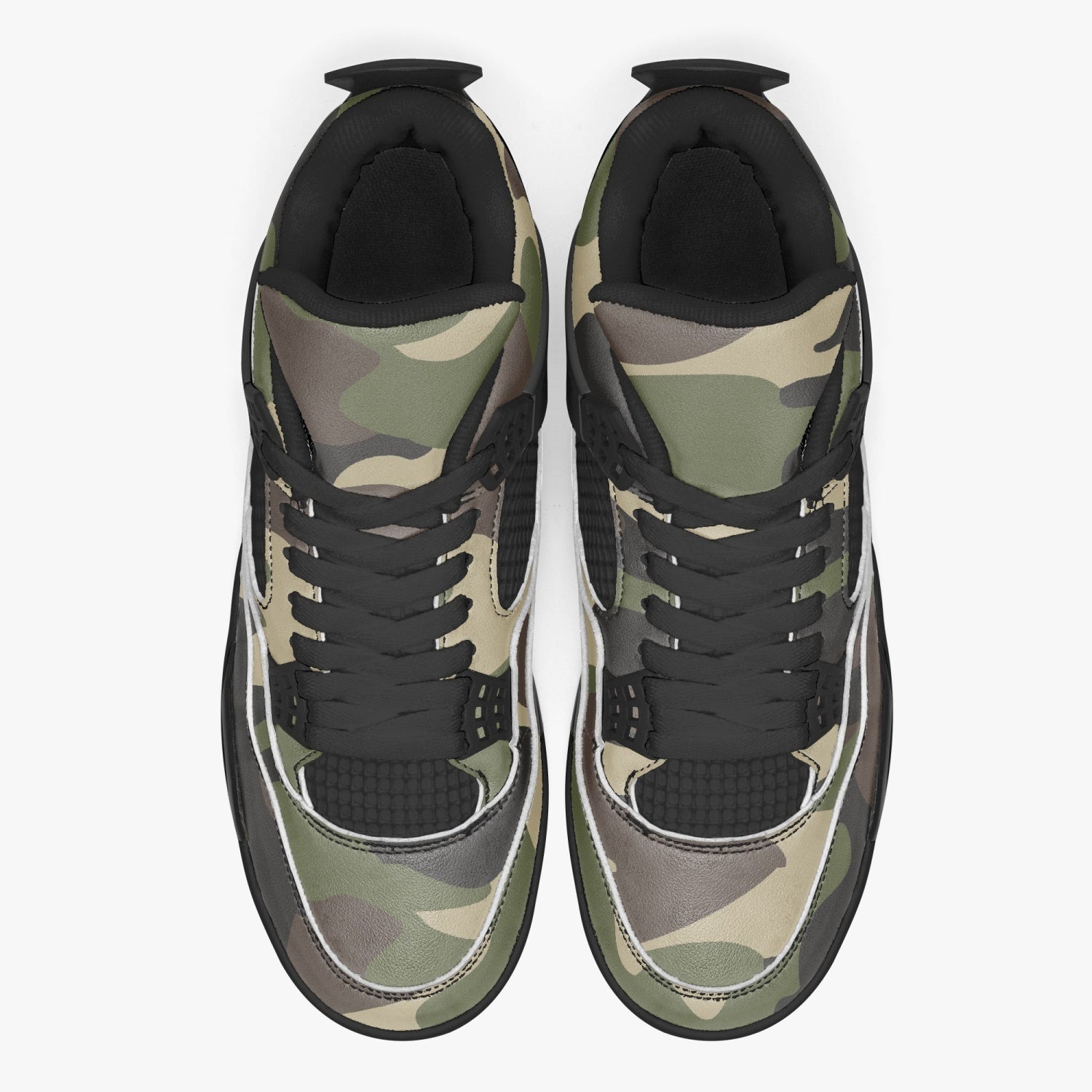 Camo Jordans AJ4 | Classic Green Camouflage