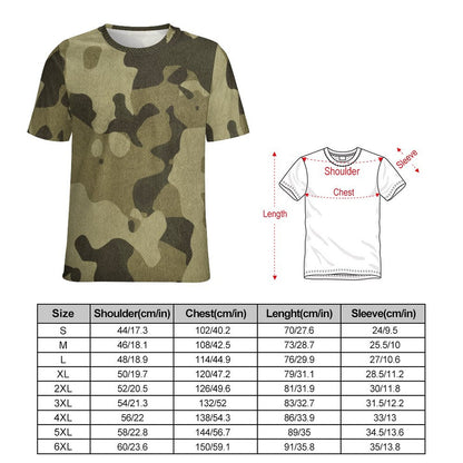 Camo Shirt | Green Fabric Camouflage T