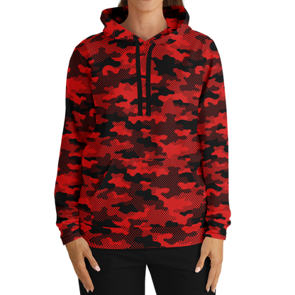 Red Camo Hoodie | Pixel Camouflage