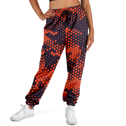 Camo Cargo Pants | Unisex | Orange & Blue Digital