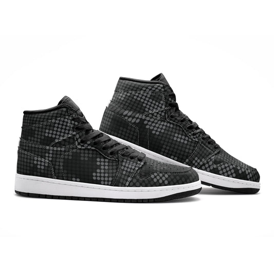 Black Camo Sneakers | High Top | Stylish Pixel Camouflage