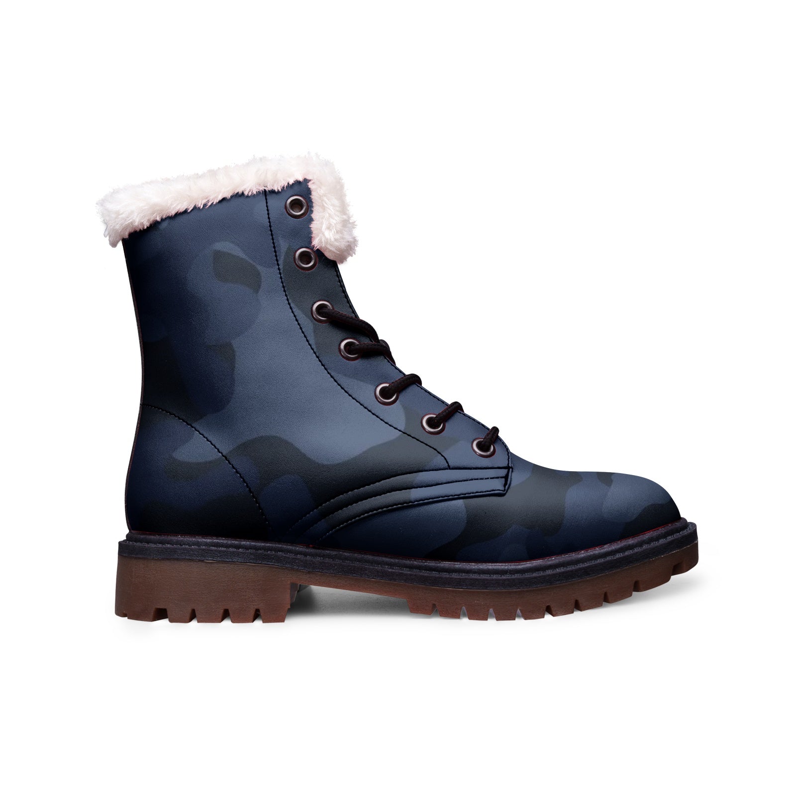 Snow Camo Boots | Deep Blue Camouflage