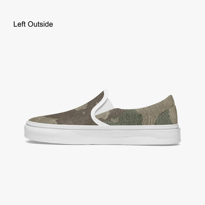 Camo Slip-On Shoes | Dirty Brown Camouflage