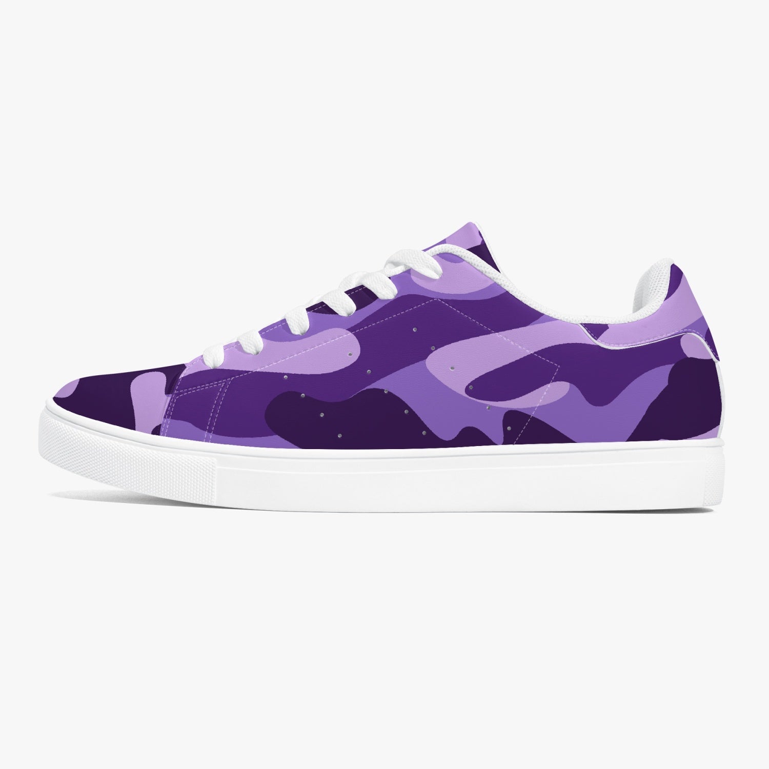 Camo Sneakers | Classic Low-Top | Purple, Blue, & Mauve