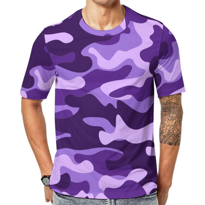 Camo Shirt | Purple, Blue & Mauve Camouflage T