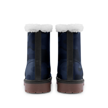 Snow Camo Boots | Deep Blue Camouflage