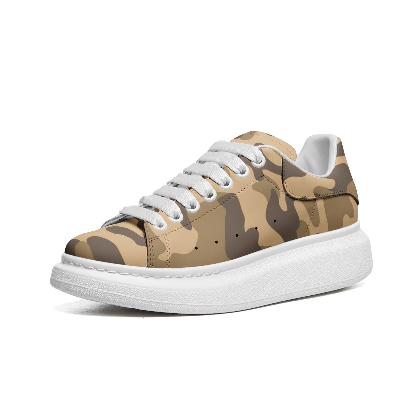 Oversized McQueen Sneakers | Khaki Camouflage