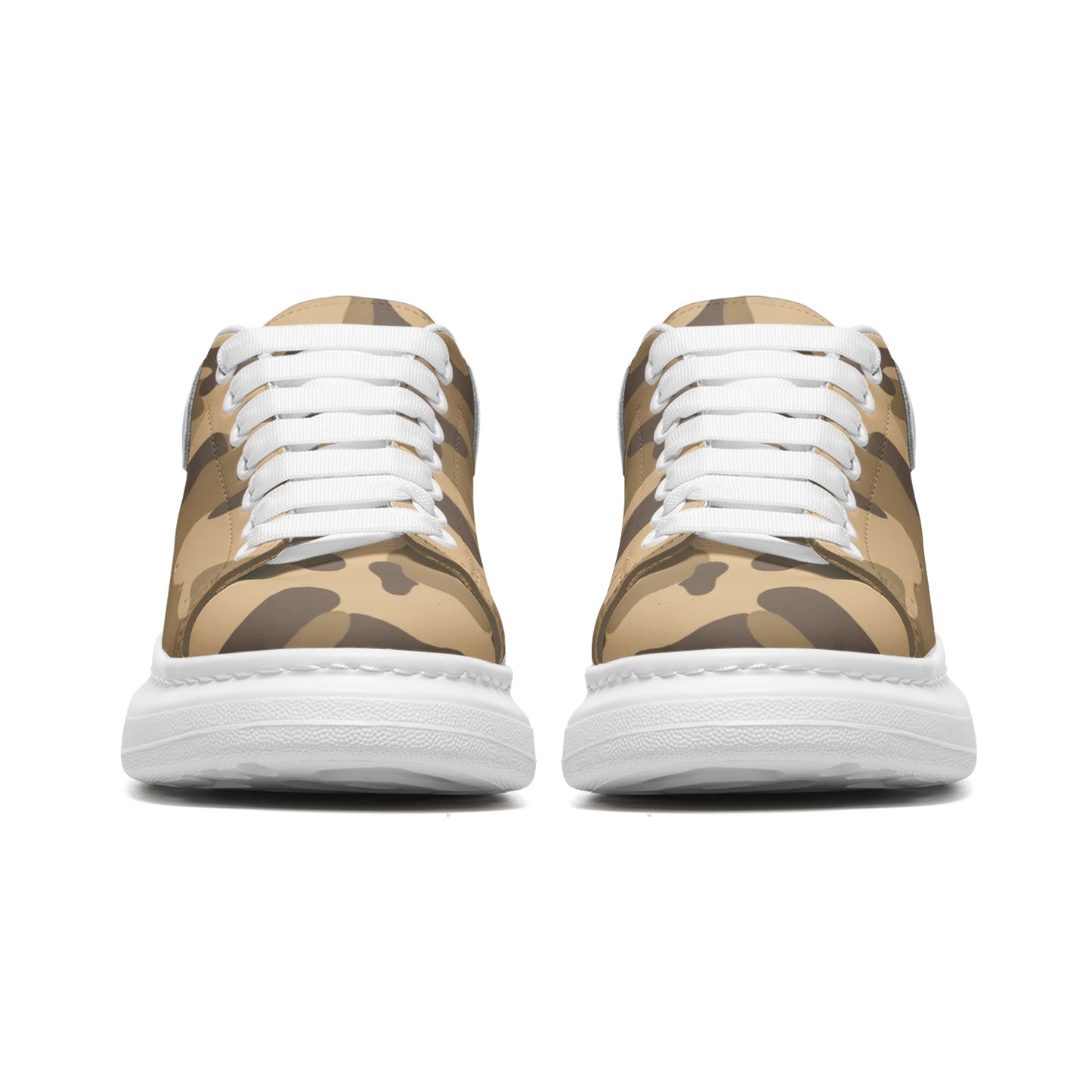 Oversized McQueen Sneakers | Khaki Camouflage