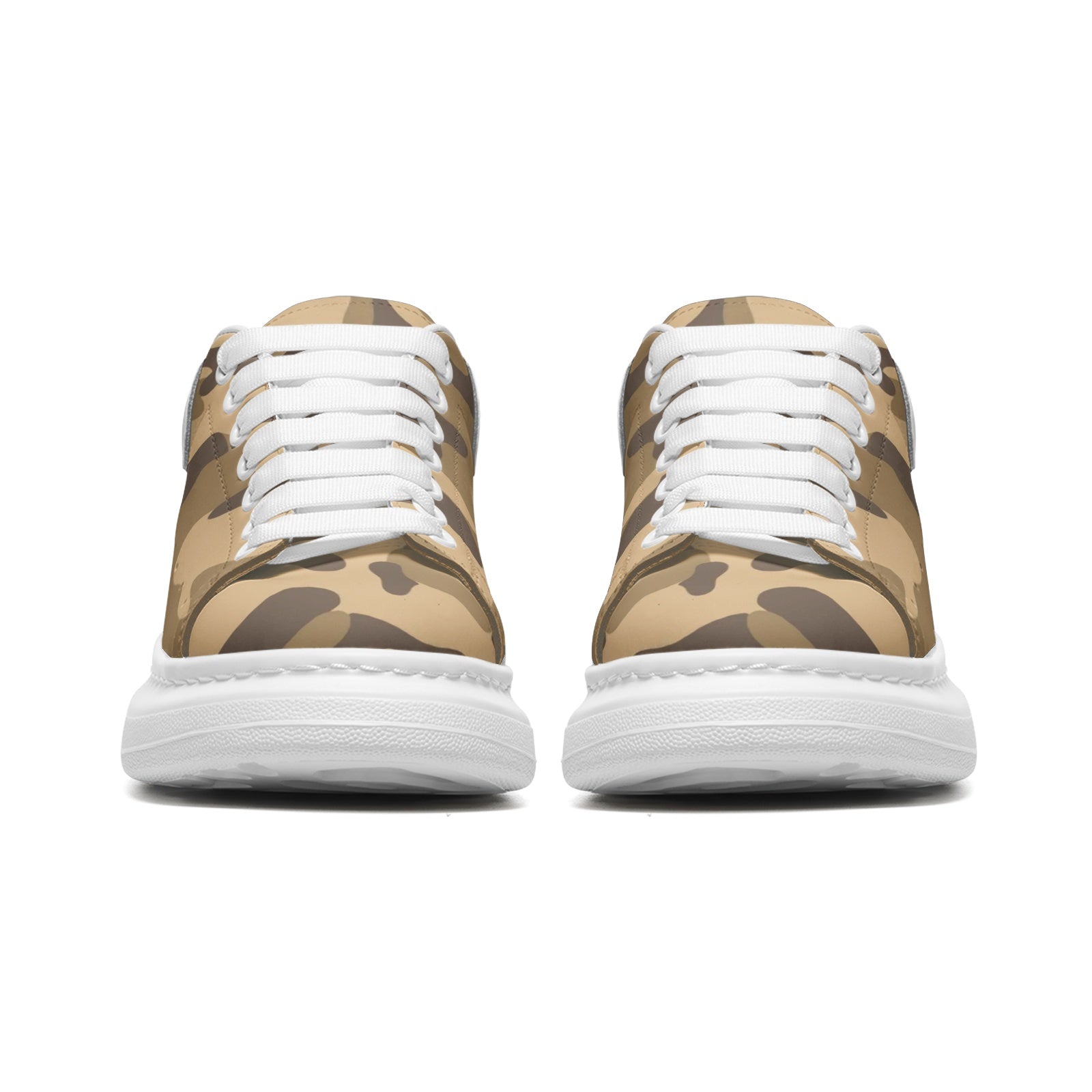 Oversized McQueen Sneakers | Khaki Camouflage