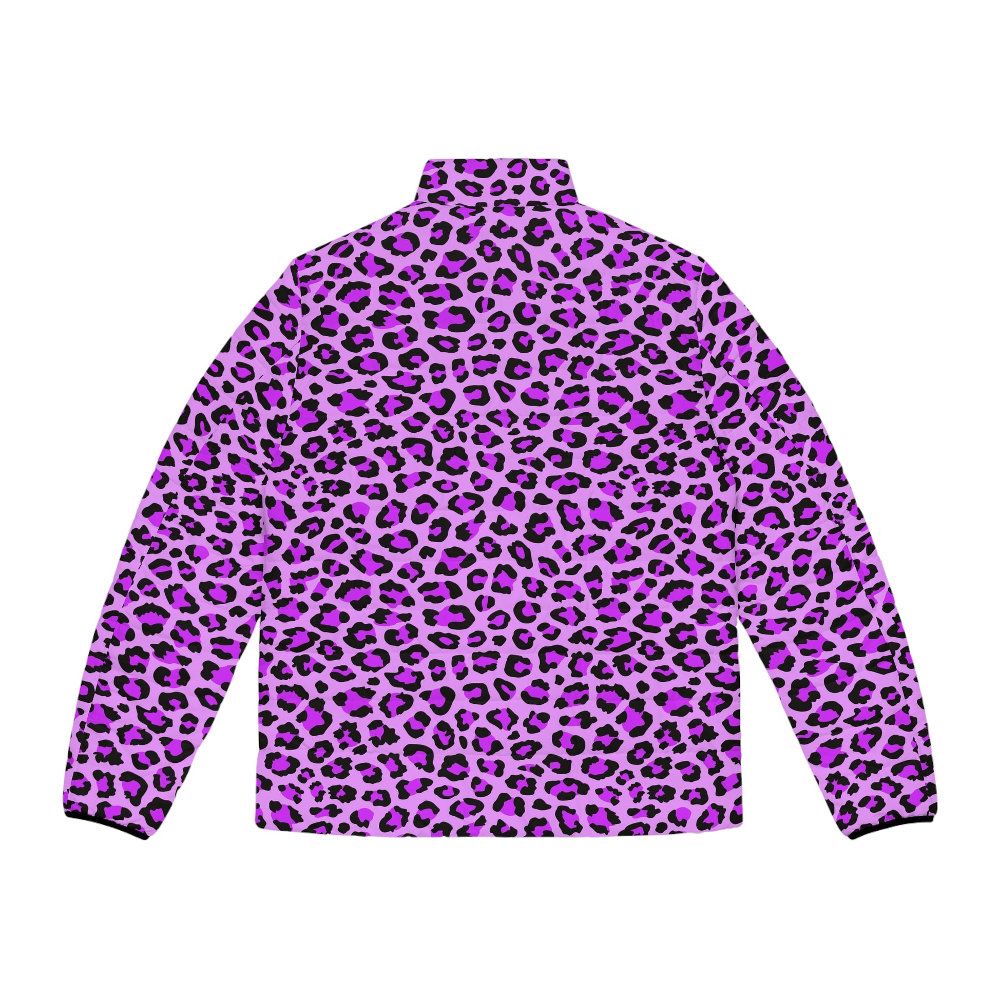 Leopard Puffer Jacket For Men | Purple, Blue & Black