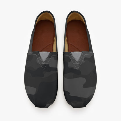 Camo Toms | Black Camouflage Canvas Shoes