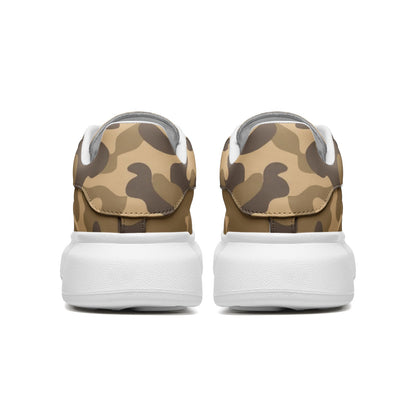 Oversized McQueen Sneakers | Khaki Camouflage