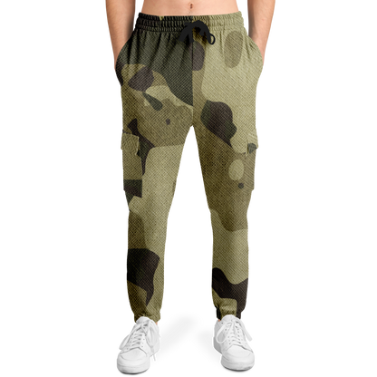 Camo Cargo Pants | Unisex | Green Fabric Camouflage